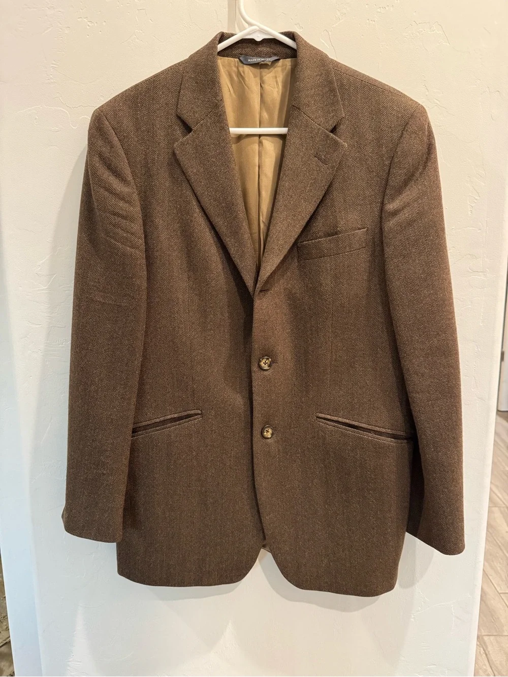 Banana Republic Wool Blazer Suit Men's 40s Brown, Sports Coat